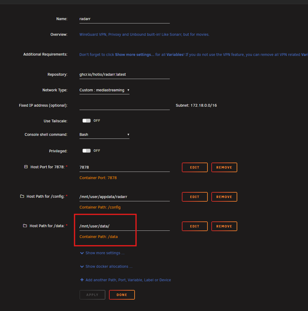 unraid-media-streaming-server