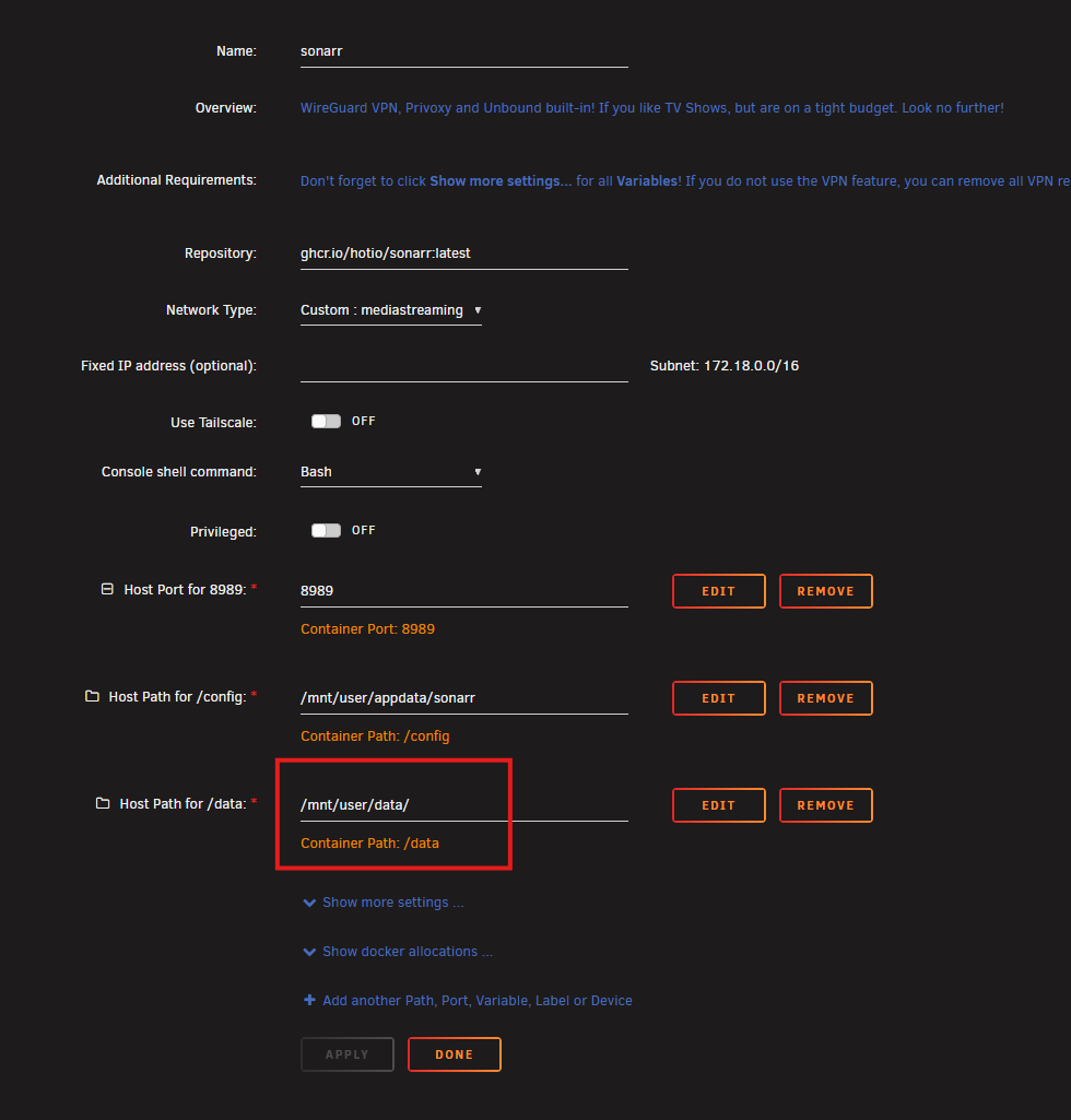 unraid-media-streaming-server