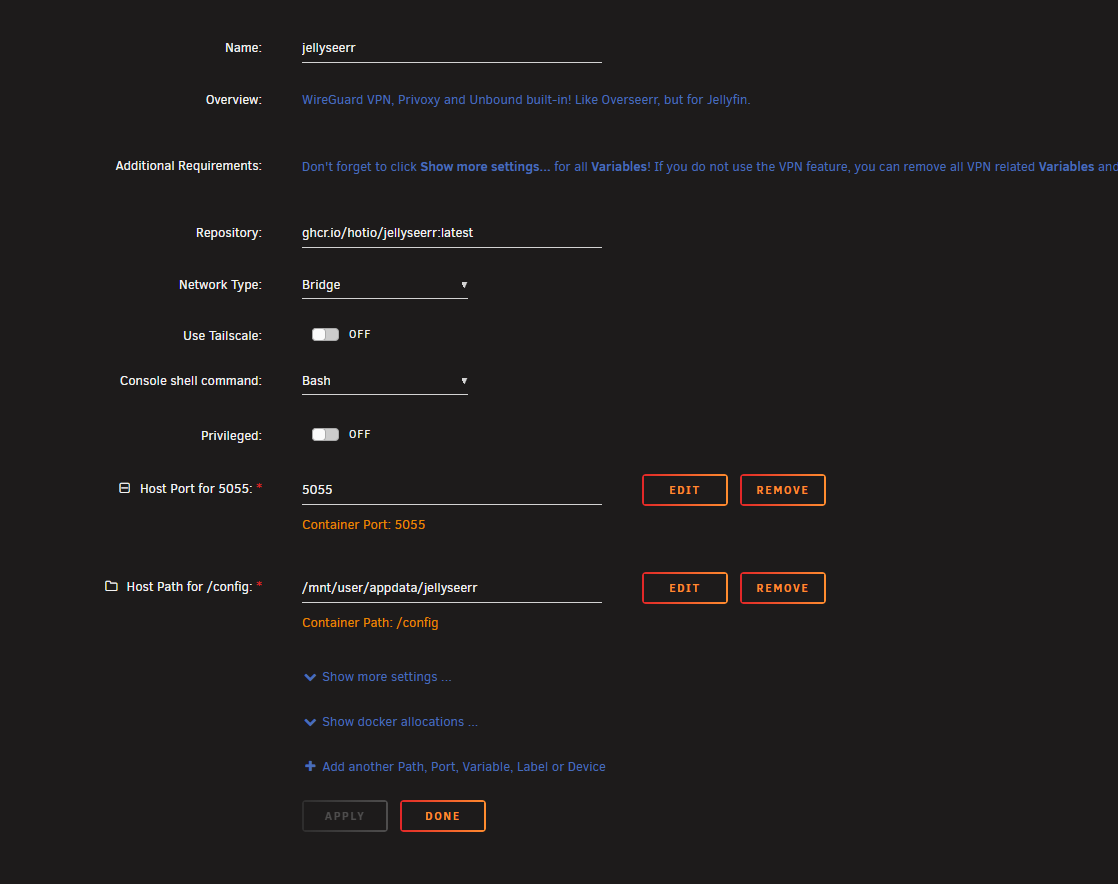 unraid-media-streaming-server